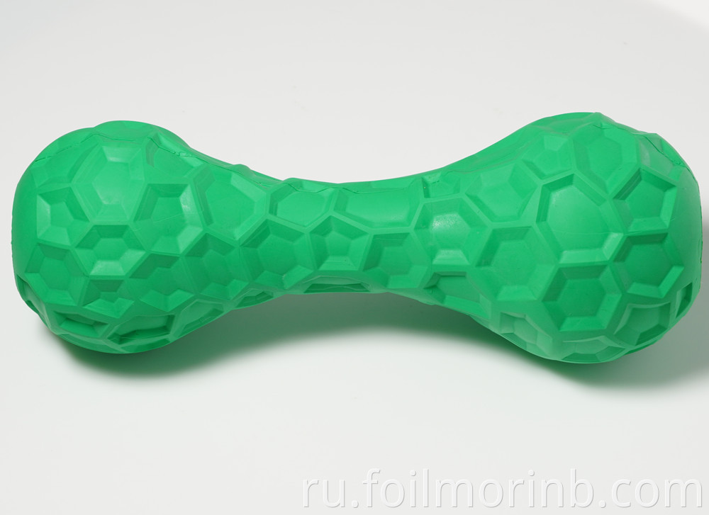 non toxic Squeaky Bubble Dumbbell Pet Dog Toys